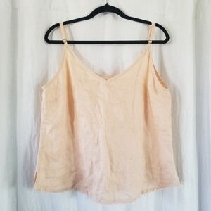 Garnet Hill | Peach Spaghetti Strap Top